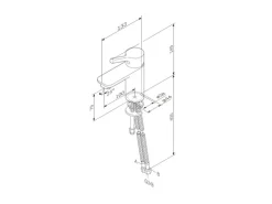 AM.PM Einhebel-Waschtischarmatur X-Joy S Wasserhahn Bad aus Messing, Waschbecken Armatur, Mischbatterie FXB02122 Schwarz