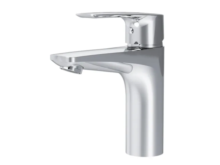 AM.PM Einhebel-Waschtischarmatur Gem Wasserhahn Bad aus Messing, Mischbatterie FGA02100 Chrom