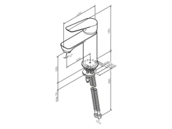 AM.PM Einhebel-Waschtischarmatur Hit Wasserhahn Bad FTA02122 Schwarz
