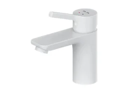 AM.PM Einhebel-Waschtischarmatur X-Joy S Wasserhahn Bad aus Messing, Waschbecken Armatur, Mischbatterie FXB02133 Weiß