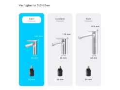 AM.PM Einhebel-Waschtischarmatur Hit Wasserhahn Bad FTA02100 Chrom