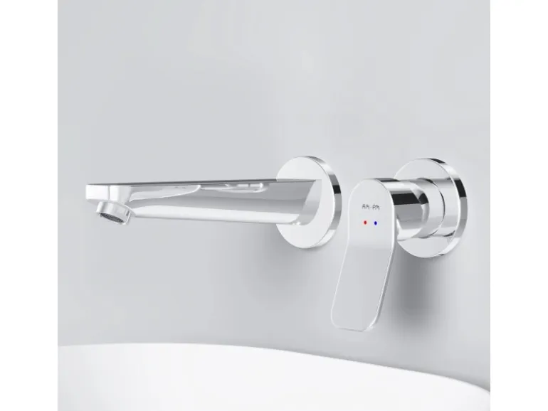 AM.PM Einhebel-Waschtischarmatur Wandmontage X-Joy Wasserhahn Bad, Mischbatterie FXA72600 Chrom