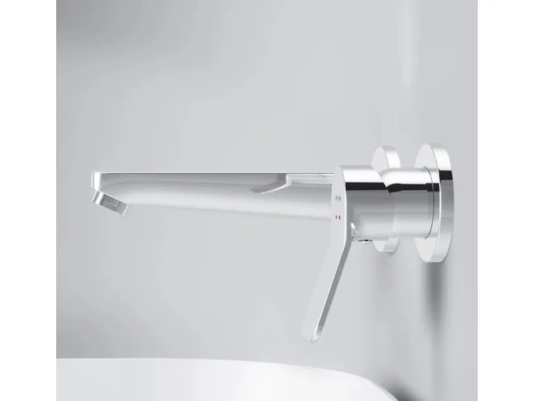 AM.PM Einhebel-Waschtischarmatur Wandmontage X-Joy Wasserhahn Bad, Mischbatterie FXA72600 Chrom