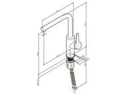 AM.PM Küchenarmatur X-Joy S FXB05000 Chrom