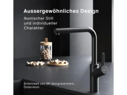 AM.PM Küchenarmatur X-Joy S Spültischarmatur Küche Spültisch-Einhebelmischer FXB05022 Schwarz