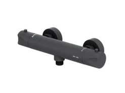 AM.PM Thermostat Duscharmatur Hit Brausearmatur aus Messing, Mischbatterie, Duschthermostat FTA40022 Schwarz