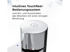 AM.PM TouchReel Waschtischarmatur, Wasserhahn Bad aus Messing, Waschbecken Armatur, Mischbatterie X-Joy FXT02500 Chrom