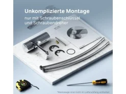 AM.PM TouchReel Waschtischarmatur, Wasserhahn Bad aus Messing, Waschbecken Armatur, Mischbatterie X-Joy FXT02500 Chrom