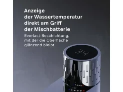 AM.PM Waschtischarmatur Gem mit Wassertemperatur Indikator FGA02400 Chrom