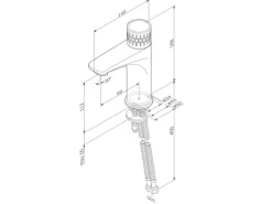 AM.PM Waschtischarmatur Gem mit Wassertemperatur Indikator FGA02400 Chrom