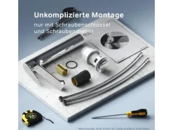 AM.PM Waschtischarmatur Hoch mit Klick-Ablaufgarnitur Hit Wasserhahn Bad, Mischbatterie FTA92200 Chrom