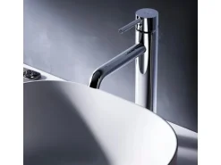 AM.PM Waschtischarmatur mit hohem Auslauf Spike Wasserhahn Bad aus Messing, Mischbatterie FPA92000 Chrom