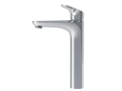 AM.PM Waschtischarmatur mit hohem Auslauf Like Wasserhahn Bad aus Messing, Mischbatterie FLA92000 Chrom