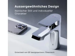 AM.PM Waschtischarmatur mit Klick-Ablaufgarnitur Flash Wasserhahn Bad, Waschbecken Armatur, Mischbatterie FNA82100 Chrom