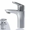 AM.PM Waschtischarmatur mit Klick-Ablaufgarnitur Like Wasserhahn Bad, Waschbecken Armatur, Mischbatterie FLA82100 Chrom