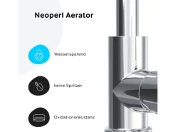 AM.PM Waschtischarmatur mit drehbarem Auslauf, Wasserhahn Bad, Mischbatterie FXB02700 X-Joy S  Chrom