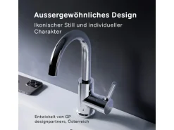 AM.PM Waschtischarmatur mit drehbarem Auslauf, Wasserhahn Bad, Mischbatterie FXB02700 X-Joy S  Chrom