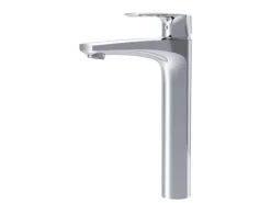 AM.PM Waschtischarmatur mit hohem Auslauf Gem Wasserhahn Bad aus Messing, Mischbatterie FGA92000 Chrom