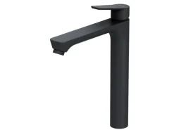 AM.PM Waschtischarmatur mit hohem Auslauf Hit Wasserhahn Bad aus Messing, Mischbatterie FTA92022 Schwarz