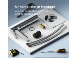 AM.PM Waschtischarmatur mit hohem Auslauf, Waschbecken Armatur, Mischbatterie FXA92000 X-Joy Wasserhahn Bad Chrom