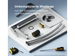 AM.PM Waschtischarmatur mit hohem Auslauf Hit Wasserhahn Bad aus Messing, Mischbatterie FTA92000 Chrom
