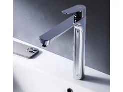 AM.PM Waschtischarmatur mit hohem Auslauf Hit Wasserhahn Bad aus Messing, Mischbatterie FTA92000 Chrom