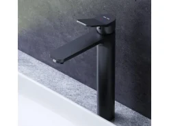 AM.PM Waschtischarmatur mit hohem Auslauf, Waschbecken Armatur, Mischbatterie FXA92022 X-Joy Wasserhahn Bad Schwarz