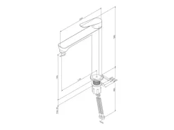 AM.PM Waschtischarmatur mit hohem Auslauf Hit Wasserhahn Bad aus Messing, Mischbatterie FTA92033 Weiß