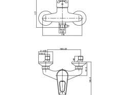 AquaSu Einhebelmischer Brausearmatur Luna Chrom