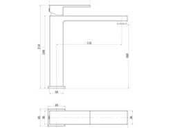 AquaSu Einhebelmischer Waschbeckenarmatur Naomi Chrom