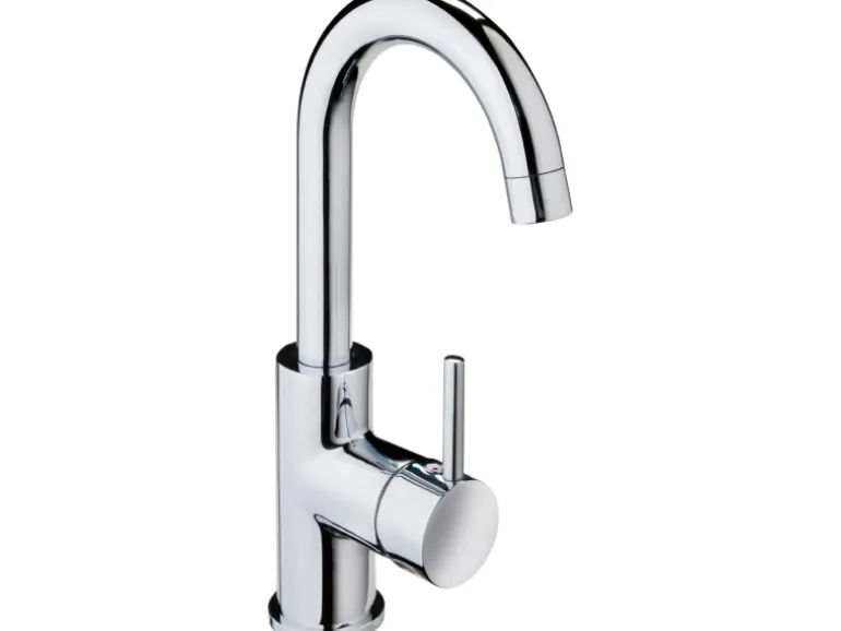 AquaSu Einhebelmischer Waschbeckenarmatur 137 Basic Chrom