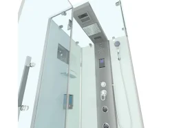 AquaVapore Dampfdusche Duschtempel Sauna Dusche Duschkabine D38-10L2-EC 90x90 cm