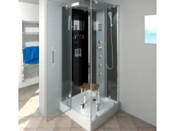 AquaVapore Dampfdusche Duschtempel Sauna Dusche Duschkabine D38-03L2-EC 80x80 cm