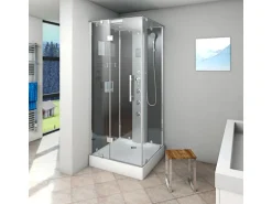 AquaVapore Dampfdusche Duschtempel Sauna Dusche Duschkabine D38-03L2-EC 80x80 cm