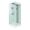 AquaVapore Dampfdusche Duschtempel Sauna Dusche Duschkabine D38-10L3-EC 90x90 cm