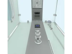 AquaVapore Dampfdusche Duschtempel Sauna Dusche Duschkabine D38-10L3-EC 90x90 cm