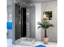 AquaVapore Dampfdusche Duschtempel Sauna Dusche Duschkabine D38-13L2-EC 90x90 cm