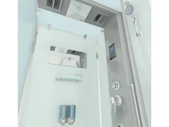 AquaVapore Dampfdusche Duschtempel Sauna Dusche Duschkabine D38-10R2-EC 90x90 cm