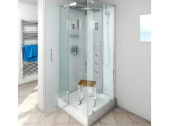 AquaVapore Dampfdusche Duschtempel Sauna Dusche Duschkabine D38-20L3-EC 100x100