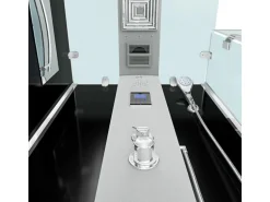 AquaVapore Dampfdusche Duschtempel Sauna Dusche Duschkabine D38-13R2-EC 90x90 cm