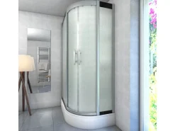 AquaVapore Dusche Duschkabine D60-70M2R-EC Duschtempel Sauna 80x120 cm