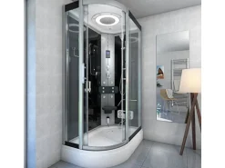 AquaVapore Dusche Duschkabine D60-73T2L-EC Duschtempel Sauna 120x80 cm