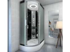 AquaVapore Dusche Duschkabine D60-73M2L-EC Duschtempel Sauna 120x80 cm