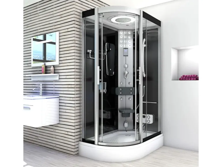 AquaVapore Duschkabine Komplettdusche Fertigdusche Dusche D60-73T0L-EC 120x80 cm
