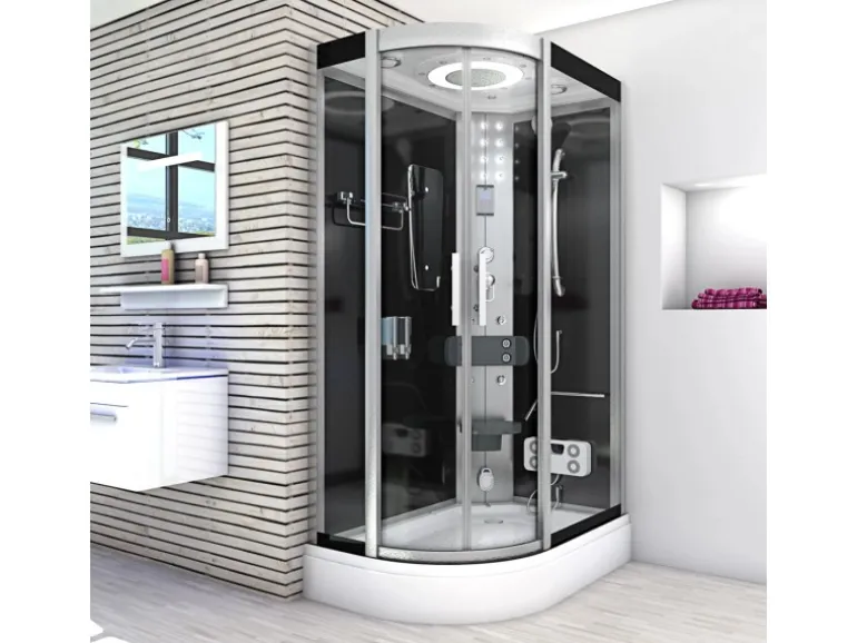 AquaVapore Duschkabine Komplettdusche Fertigdusche Dusche D60-73T0L-EC 120x80 cm