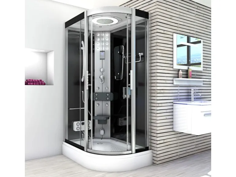 AquaVapore Duschkabine Komplettdusche Fertigdusche Dusche D60-73T0R-EC 80x120 cm