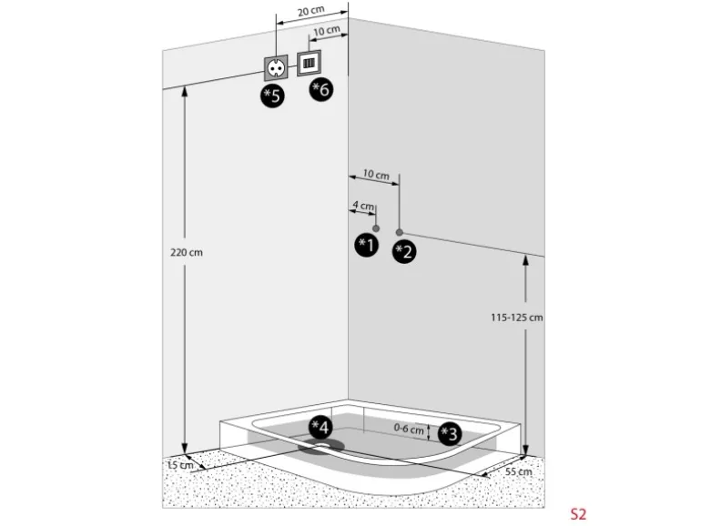 AquaVapore Duschkabine Komplettdusche Fertigdusche Dusche D60-73T0R-EC 80x120 cm