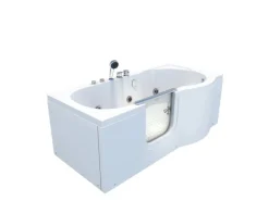 AquaVapore Seniorenwanne mit Tür Whirlpool S12-EH-WP-L Badewanne 170x85cm