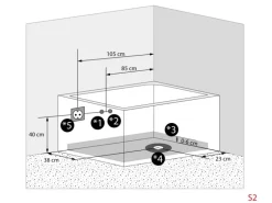 AquaVapore Seniorenwanne mit Tür Whirlpool S12-EH-WP-L Badewanne 170x85cm