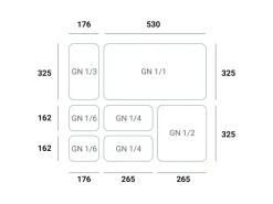 Ar Shelving Lebensmittelregal Gastronorm M 180 cm x 110 x 50 cm